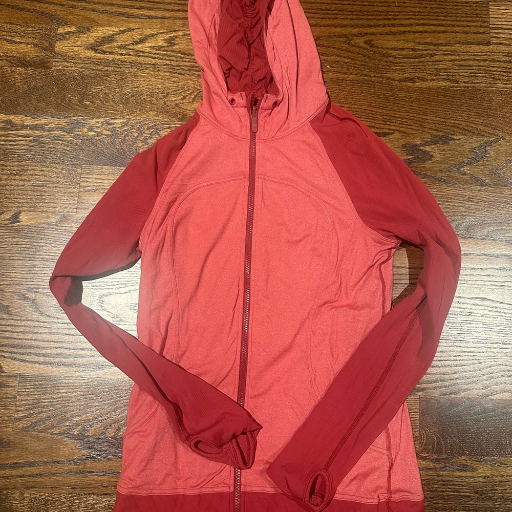 Lululemon Red Hooded Jacket